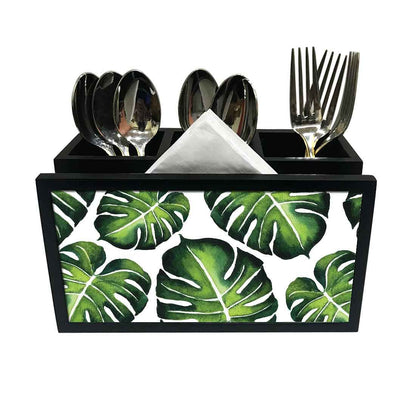 Cutlery Tissue Holder Napkin Stand -  Monstera Nutcase