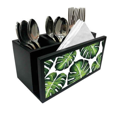 Cutlery Tissue Holder Napkin Stand -  Monstera Nutcase