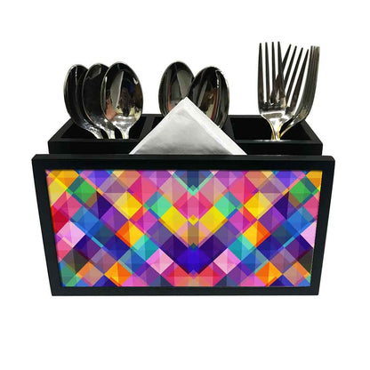 Cutlery Tissue Holder Napkin Stand -  Colorful Boxes Nutcase