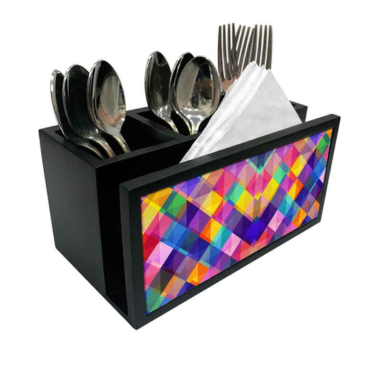 Cutlery Tissue Holder Napkin Stand -  Colorful Boxes Nutcase
