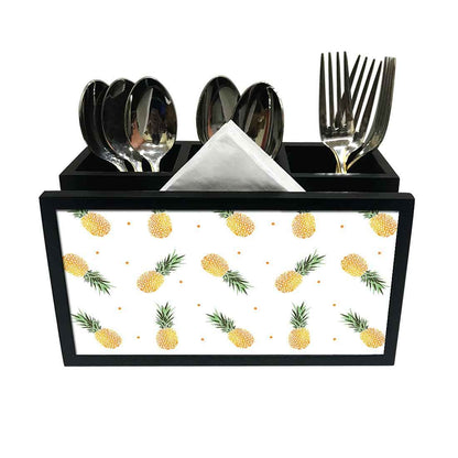 Cutlery Tissue Holder Napkin Stand -  Pineapples Nutcase