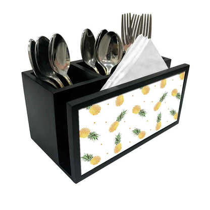 Cutlery Tissue Holder Napkin Stand -  Pineapples Nutcase