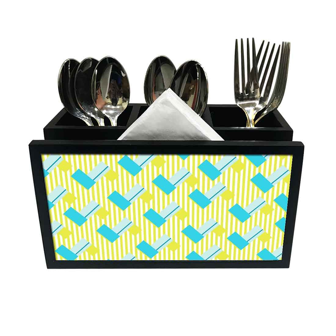 Cutlery Tissue Holder Napkin Stand -  Mix and Match Design Nutcase