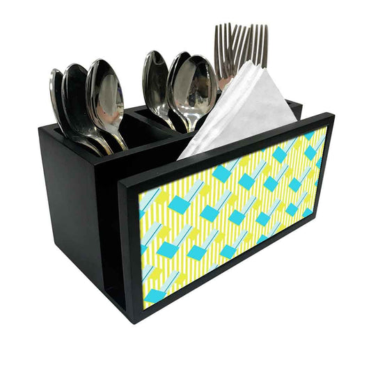 Cutlery Tissue Holder Napkin Stand -  Mix and Match Design Nutcase