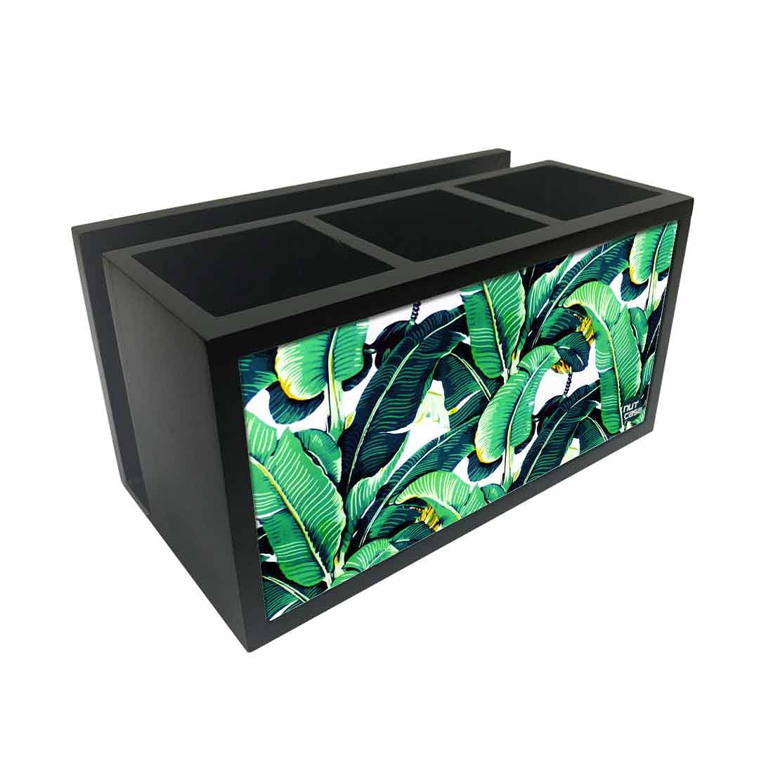 Cutlery Tissue Holder Napkin Stand -  Banana Leaf Nutcase