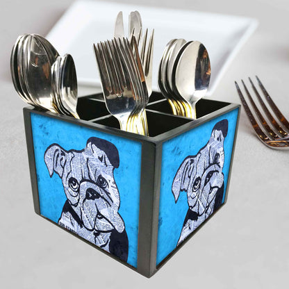 Wooden Kitchen Cutlery Stand  -  Lap Dog