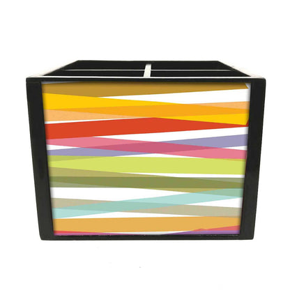 Kitchen Silverware Cutlery Holder  - Coloreful Strips Nutcase