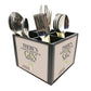 Cutlery Holder Stand Silverware Caddy Organizer for Spoons & Forks - Gin And Tonic Nutcase