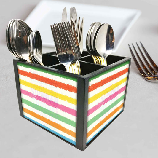 Amazing Silverware Cutlery Holder - Colorful Lines