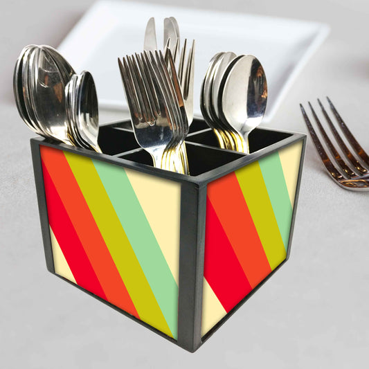 Stylish Spoon and Knife Holder - Color Strips