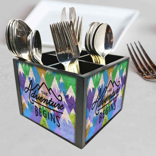 Cutlery Holder for Kitchen for Spoons, Forks & Knives-The Adventures Begins