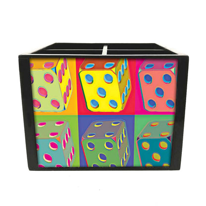 Designer Cutlery Stand Organizer for Spoons, Forks & Knives-Designer Colorful Dice Nutcase