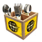 Is It Friday Yet Cutlery Holder Stand Silverware Caddy Organizer for Spoons, Forks & Knives-Made of Pinewood Nutcase