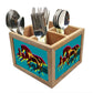 Power Horses Cutlery Holder Stand Silverware Caddy Organizer for Spoons, Forks & Knives-Made of Pinewood Nutcase