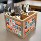 Wooden Kitchen Spoon Holder Cutlery Stand - Express coffee Nutcase