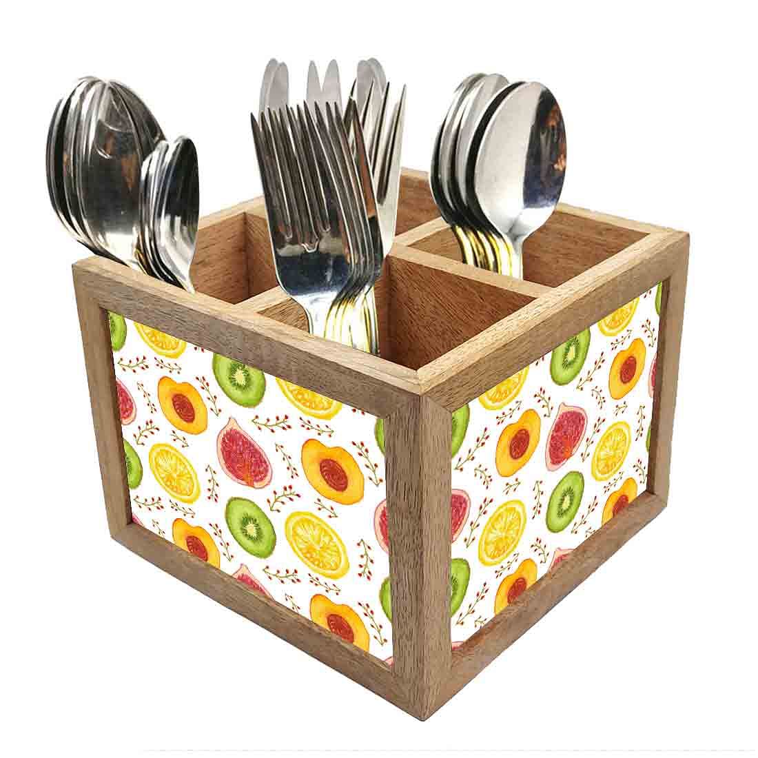 Natural Wooden Cutlery Holder -  Kiwis Nutcase