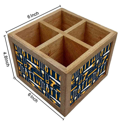 Natural Wooden Cutlery Holder -  Toolkit Nutcase