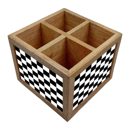 Wooden Cutlery Holder Spoon Rack for Kitchen - Chess Box Nutcase