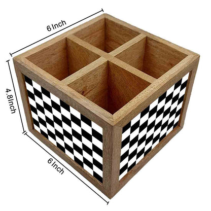 Wooden Cutlery Holder Spoon Rack for Kitchen - Chess Box Nutcase