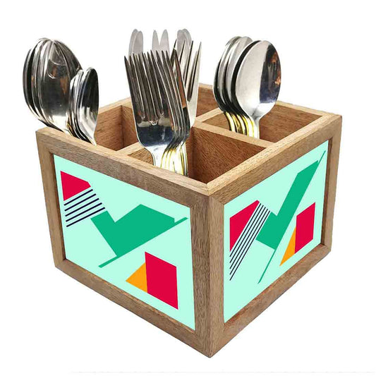 Spoon Holder in Kitchen Cutlery Stand Organizer Knives & Forks - Pattern Nutcase