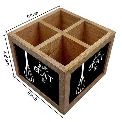 Cutlery Holder for Dining Table Spoon & Knives Organizer -  Just Beat It Nutcase