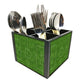 Football Field Cutlery Holder Stand Silverware Caddy Organizer for Spoons, Forks & Knives-Made of Pinewood Nutcase