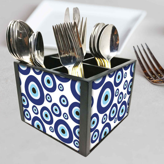 Cutlery Stand Spoon Holder Organizer for Dining Table - Evil Eye