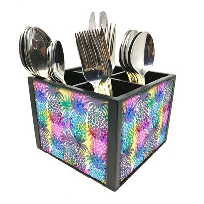 Amazing Silverware Cutlery Holder - Colorful Pineapple Nutcase