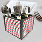 Cutlery Holder for Table for Spoons, Forks & Knives-Ace And Heart Playing Cards
