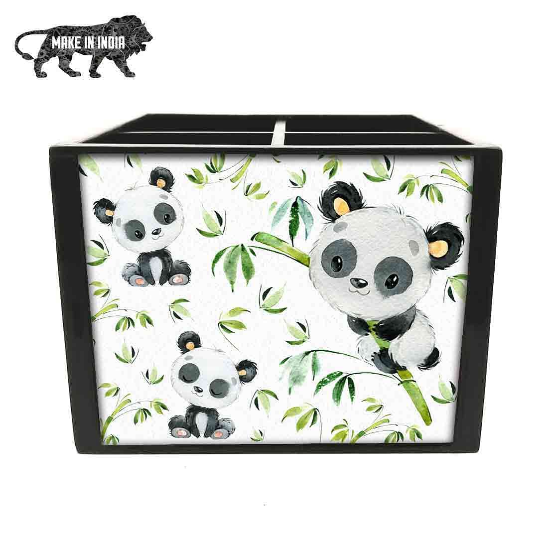 Cutlery Stand Holder Silverware Caddy Spoons Forks Organizer for Dining Table- Cute Panda Nutcase