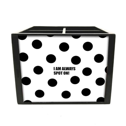 New Fork&Knife Cutlery Holder - Black Dots Nutcase