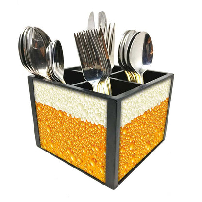 Designer Spoon & Fork Cutlery Holder for Dining Table - Beer Nutcase