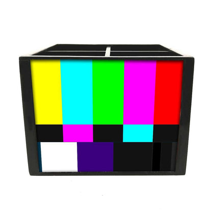 NTSC TV Test Card Cutlery Holder Stand Silverware Caddy Organizer for Spoons, Forks & Knives-Made of Pinewood Nutcase