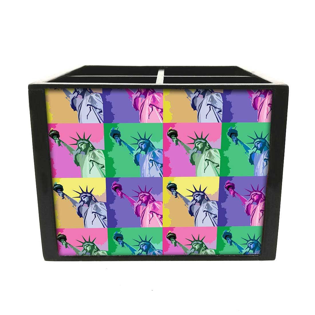 statue of liberty Cutlery Holder Stand Silverware Caddy Organizer for Spoons, Forks & Knives-Made of Pinewood Nutcase