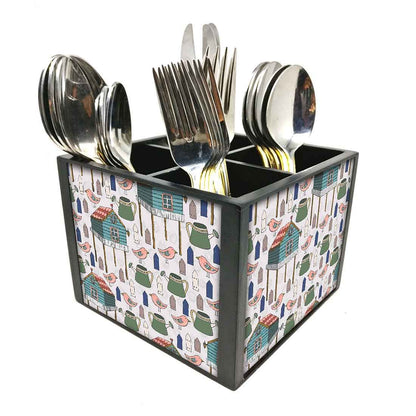 Cutlery Holder Stand Organizer -  CUTE HOMES Nutcase