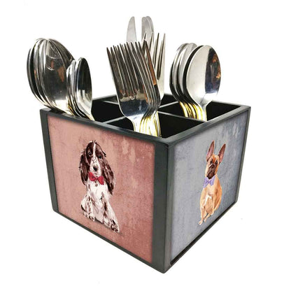 Budget Friendly Cutlery Holder -  Cute Small Dogs Nutcase