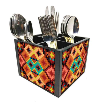 Diamond Pattern EverywhereCutlery Holder Stand Silverware Caddy Organizer Nutcase