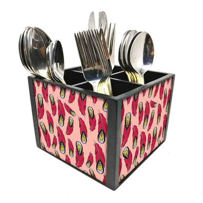 FeatherCutlery Holder Stand Silverware Caddy Organizer Nutcase