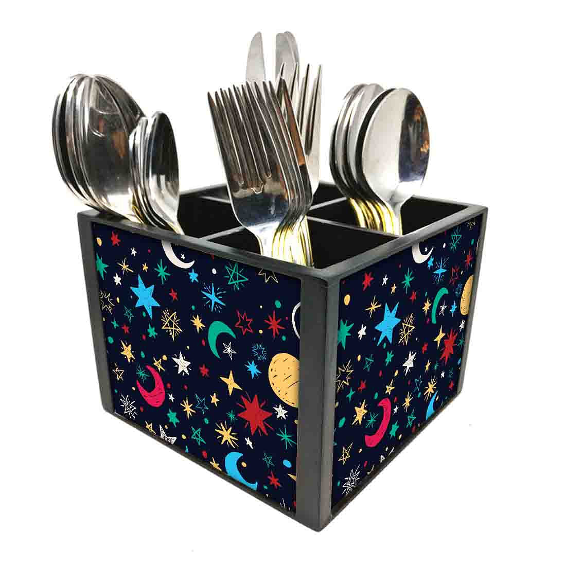 Spoon Holder for Dining Table Cutlery Stand Organizer - Stars Nutcase