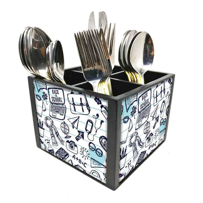 School ArtCutlery Holder Stand Silverware Caddy Organizer Nutcase