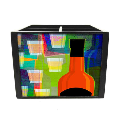 Designer Cutlery Stand Holder - Bottles With Colorful Shades Nutcase