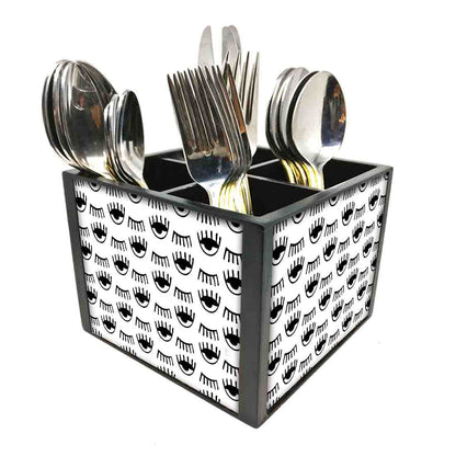 EyesCutlery Holder Stand Silverware Caddy Organizer Nutcase