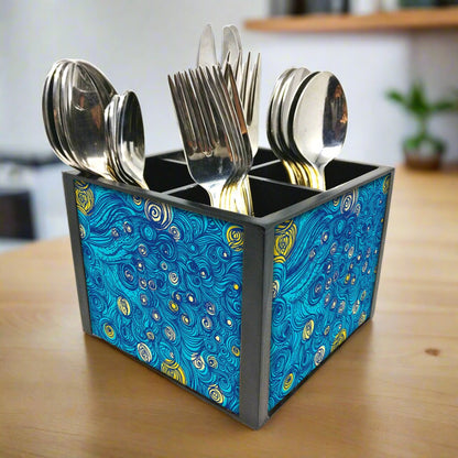 Starry Starry NightCutlery Holder Stand Silverware Caddy Organizer Nutcase