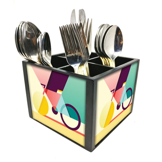 New Black Cutlery Stand -  Cycle Art Nutcase