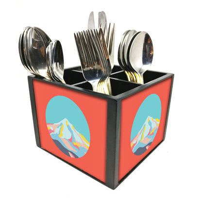 HillCutlery Holder Stand Silverware Caddy Organizer Nutcase