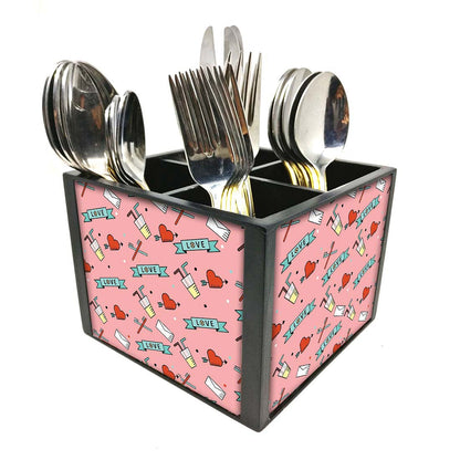 Love HeartCutlery Holder Stand Silverware Caddy Organizer Nutcase