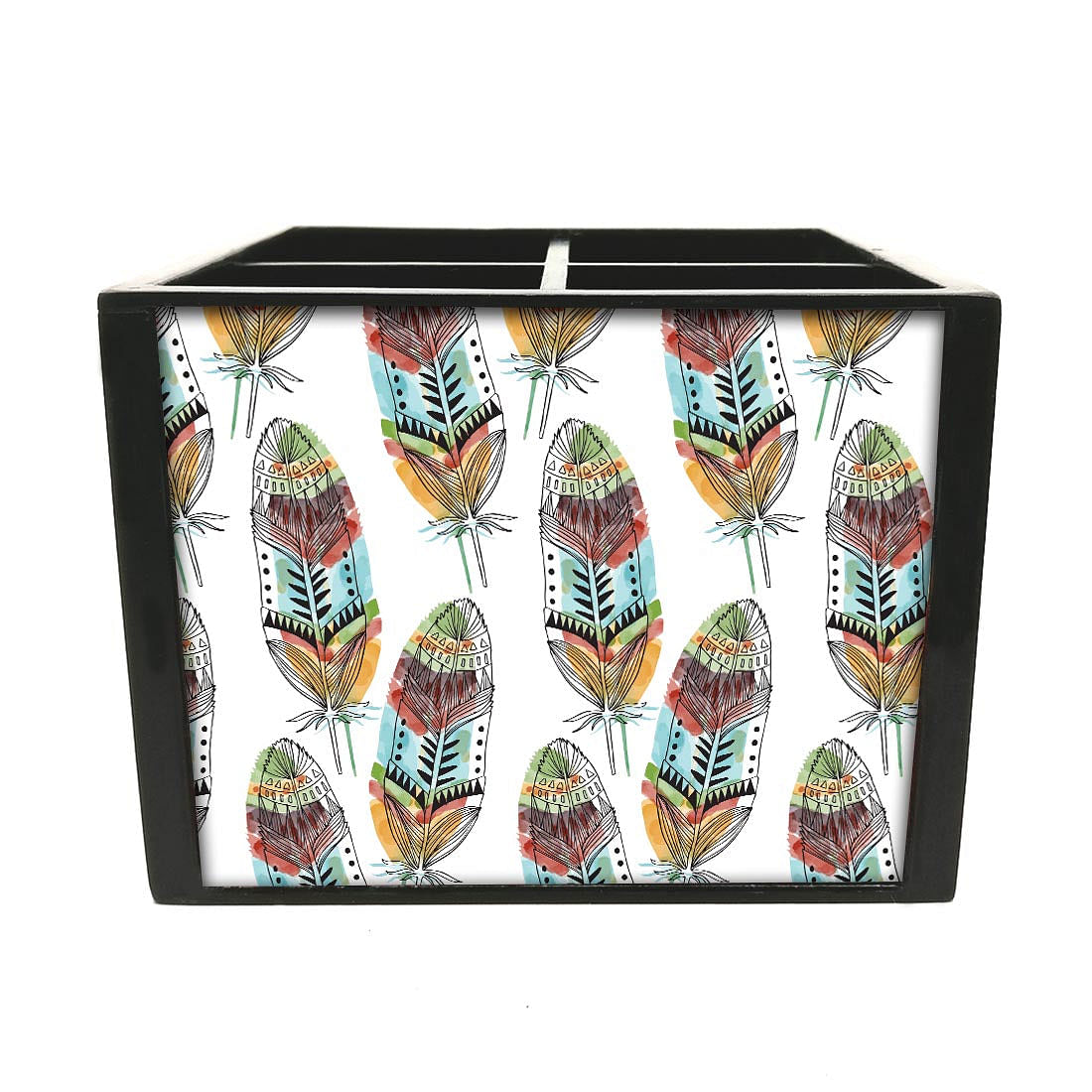 Feathers In WhiteCutlery Holder Stand Silverware Caddy Organizer Nutcase