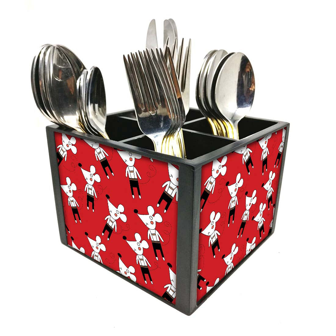 MouseCutlery Holder Stand Silverware Caddy Organizer Nutcase