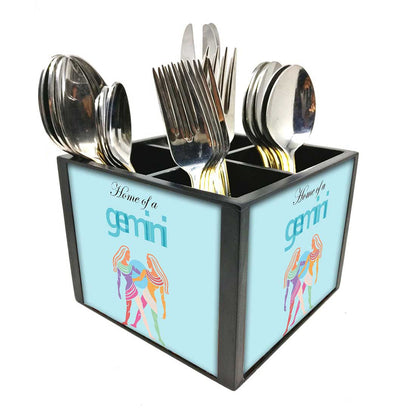 GeminiCutlery Holder Stand Silverware Caddy Organizer Nutcase