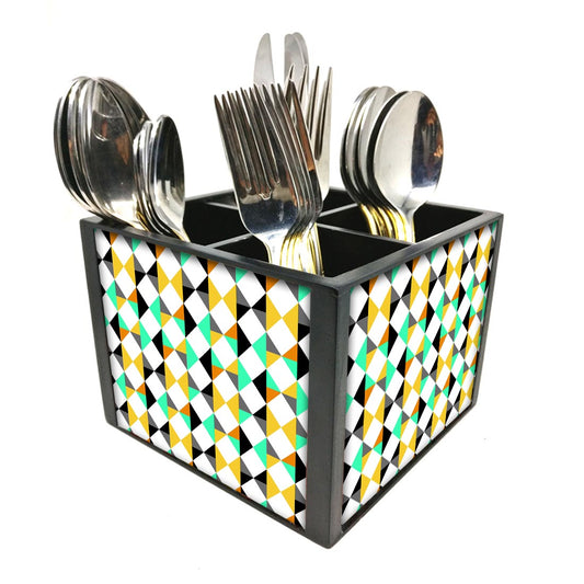 Cutlery Stand for Diningtable Caddy Organizer for Spoon, Forks & Knives-Abstract Nutcase